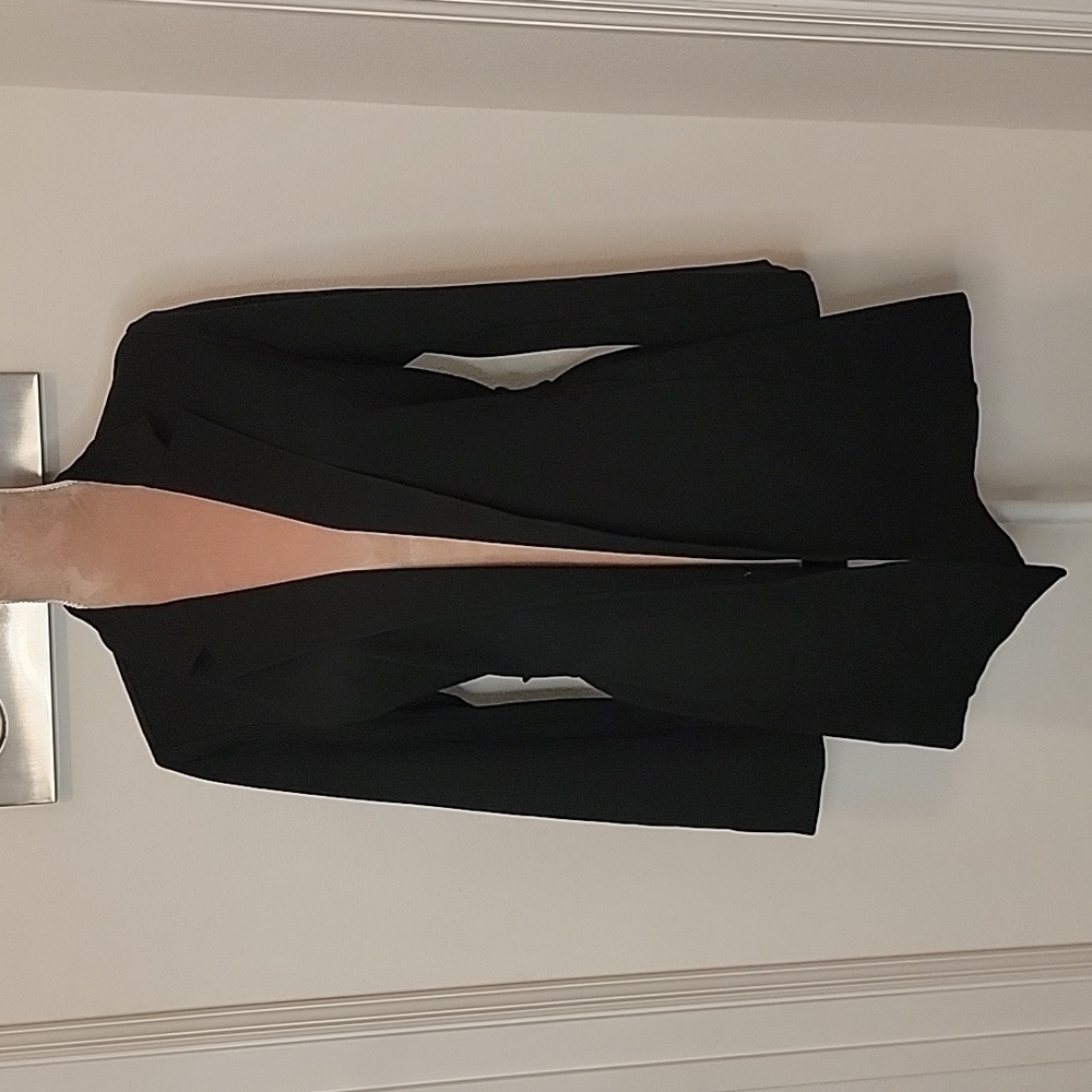Eileen Fisher, Size M Black Coatigan Tie Waist, New With Tag!